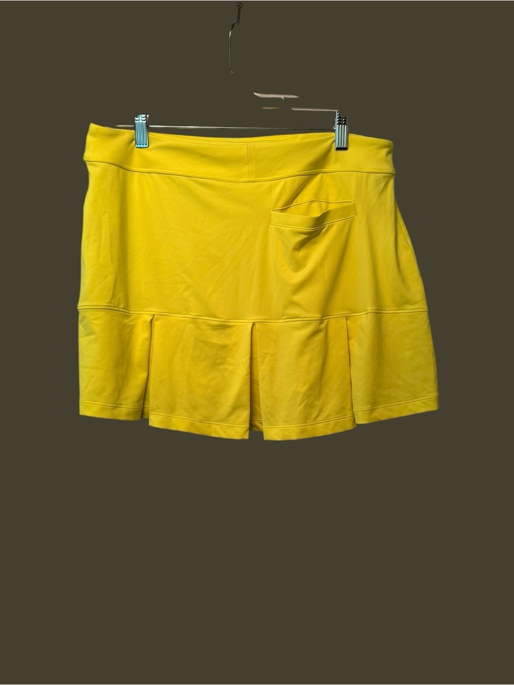 Nike Dri-FIT Tour Performance Golf Skirt — Neon Yellow - Picture 3 of 5